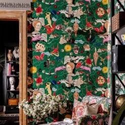 Papillon Living ILLUSIONARY DAYTIME Green Wallpaper 5 Papillon Living ILLUSIONARY DAYTIME Green Wallpaper