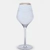 Papillon Living Gold Rim Palm Etched Red Wine Glass Glassware & Barware