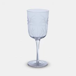 Papillon Living Glass Palm Etched Wine Glass 210433