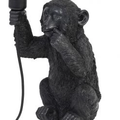 Papillon Living Jasper Monkey Lamp Black Wall Lights, Table Lamps & Suspension Lights