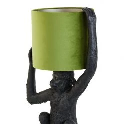 Papillon Living Wall Lights, Table Lamps & Suspension Lights Table Lamp Sid With Olive Velvet Shade