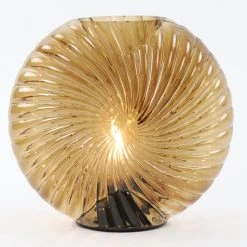 Papillon Living Wall Lights, Table Lamps & Suspension Lights Milado Glass Table Lamp Amber