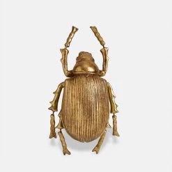 Papillon Living Gold Scarab Beetle Wall Decor Wall Decoration