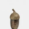 Papillon Living Eclectic Mix Large Vintage Golden Acorn Pot