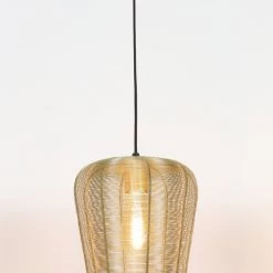 Papillon Living Umbro Gold Pendant Light Small Wall Lights, Table Lamps & Suspension Lights