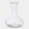 Papillon Living Italia Clear Gold Rim Decanter 210017 Glassware & Barware
