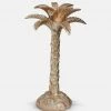 Papillon Living Gold Palm Decorative Candlestick Tealight Holders & Candle Holders