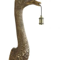 Papillon Living Large Bronze Ostrich Wall Light Wall Lights, Table Lamps & Suspension Lights