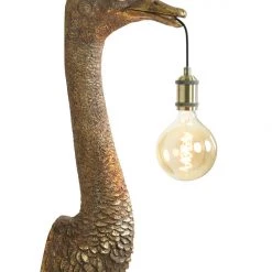 Papillon Living Wall Lights, Table Lamps & Suspension Lights Small Bronze Ostrich Wall Light