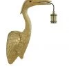 Papillon Living Crane Wall Light Gold Exclu Bulb