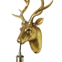 Papillon Living Gold Deer Wall Lamp Wall Lights, Table Lamps & Suspension Lights