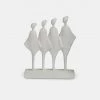 Papillon Living Sculpture White Decorative Figurine Family