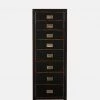 The Vintage Garden Room Furniture MoDu Black Tallboy