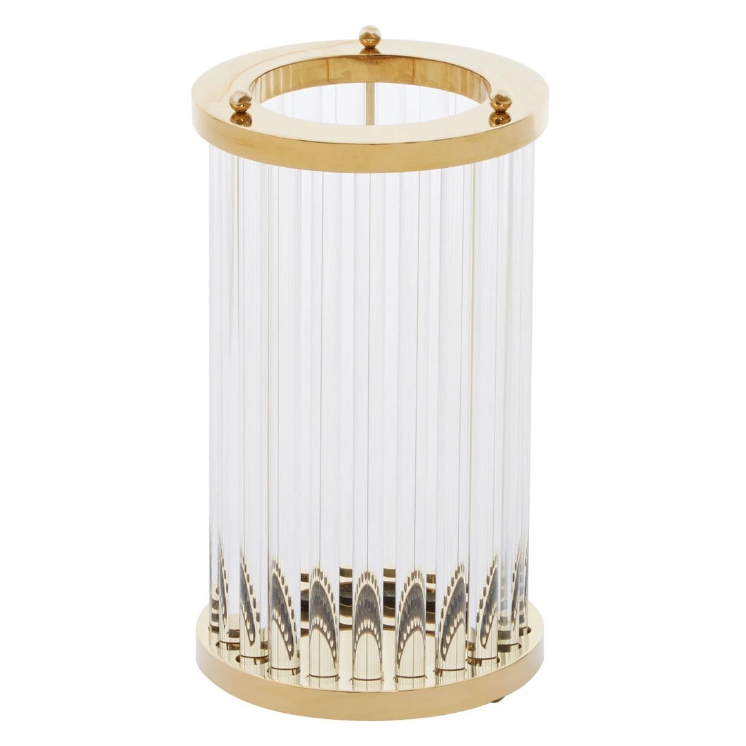 Papillon Living Garbo Gold Tall Hurricane Tealight Holders & Candle Holders 1 Papillon Living Garbo Gold Tall Hurricane Tealight Holders & Candle Holders