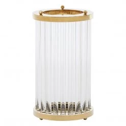 Papillon Living Garbo Gold Medium Hurricane Tealight Holders & Candle Holders