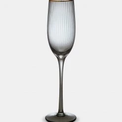 Papillon Living Italia Smoked Champagne Glass 200217 Glassware & Barware
