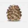 Papillon Living Gold Pine Cone Candle Holder Medium (excludes Candle)