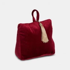 Papillon Living Velvet Red Door Stop