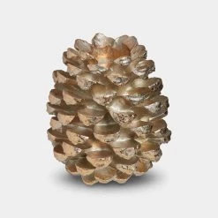 Papillon Living Gold Pine Cone Candle Holder Large Excludes Candle Tealight Holders & Candle Holders