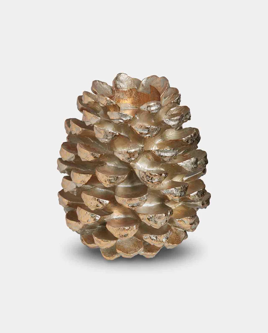 Papillon Living Gold Pine Cone Candle Holder Large Excludes Candle Tealight Holders & Candle Holders 1 Papillon Living Gold Pine Cone Candle Holder Large Excludes Candle Tealight Holders & Candle Holders