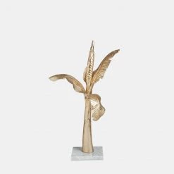 Papillon Living Sculpture Coconut Tree On Marble Base Medium