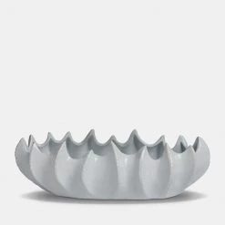 Papillon Living White Ceramic Decorative Bowl