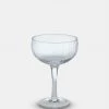 Papillon Living Clear Glass Ribbed Coupe Glassware & Barware
