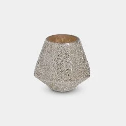 Papillon Living Tealight Holders & Candle Holders Gold Glitter Tea Light Holder Large