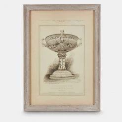 Papillon Living Wall Decoration Aged Ash Framed Print Coupe De Milieu