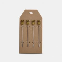 Papillon Living Gold Pineapple Cocktail Pick Glassware & Barware