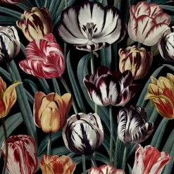 Papillon Living TULIPA Dark Wallpaper