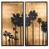 Papillon Living Wall Decoration Boulevard Palms Set Of Two Prints
