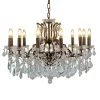 Papillon Living Antique Bronze 12 Arm Chandelier