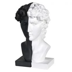 Coach House Eclectic Mix Classical Black & White Bookends - Male DSL257