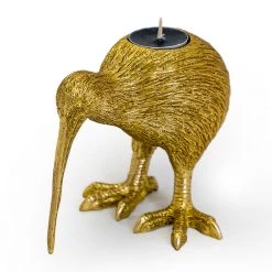 Papillon Living Tealight Holders & Candle Holders Gold Kiwi Bird Tealight Holder DVM35
