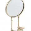 Papillon Living Silver Bird Leg Table Mirror