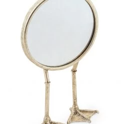 Papillon Living Silver Bird Leg Table Mirror