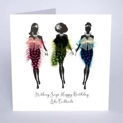 Papillon Living Cocktail Trio Birthday Greeting Cards & Papillon Gift Cards