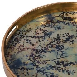 Coach House Round Blossom Design Tray