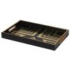 Coach House Trays Art Deco Black/Gold Tray