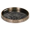 Papillon Living Palm Tree Round Tray Trays