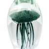 Papillon Living Eclectic Mix Jellyfish Fern Green Glass Paperweight