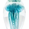 Papillon Living Eclectic Mix Jellyfish Blue Glass Paperweight
