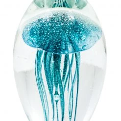 Papillon Living Eclectic Mix Jellyfish Blue Glass Paperweight
