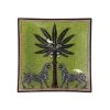 Papillon Living Glass Plate Mosaico Green 11 X 11cm Trays
