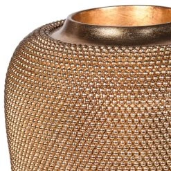 Papillon Living Gold Beaded Vase
