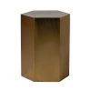 Papillon Living Furniture Medium Hexagonal Gold Side Table