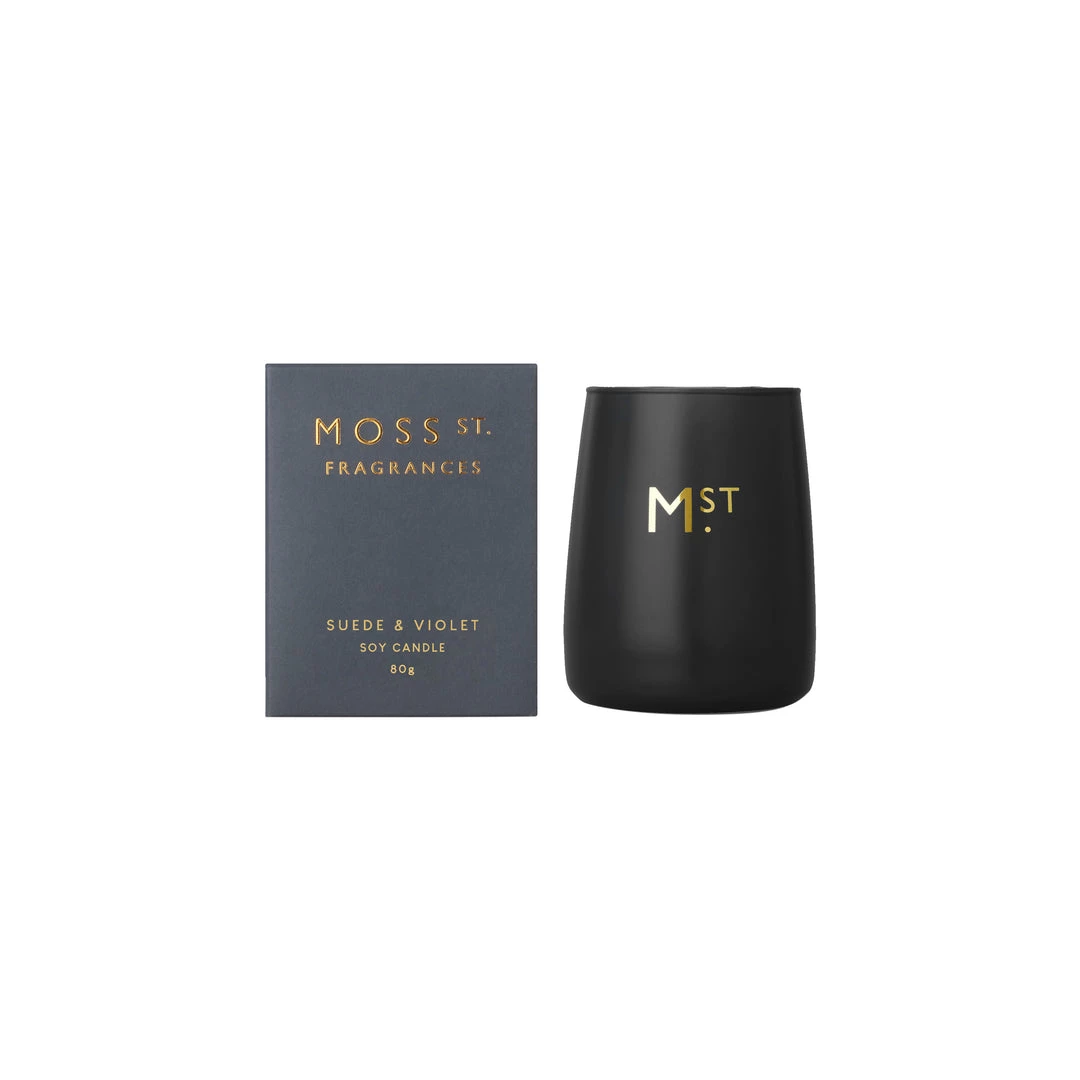 Papillon Living Moss St Suede & Violet Candle 80g Scented Candles, Room Diffusers & Incense 1 Papillon Living Moss St Suede & Violet Candle 80g Scented Candles, Room Diffusers & Incense