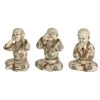 Papillon Living Set Of 3 Buddha Boys