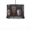 Papillon Living Lampshades Peacock Feathers Pendant 55cm X 30cm